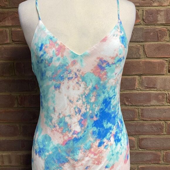 Gilli Multi Tie Dye Tank MIDI Dress Size Medium NWT - Picture 3 of 6